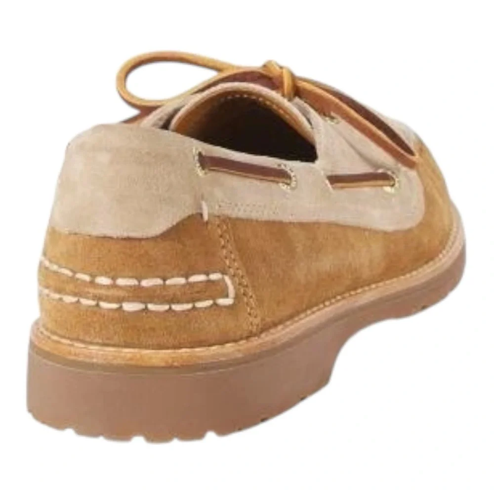 Brand New G.H. Bass & Co. Mens Hampton Tonal Colorblocked Suede Boat Shoes Sz 12